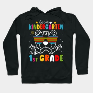 Goodbye kindergarten Graduation 2024 Hello 1st Grande Tiger Hoodie